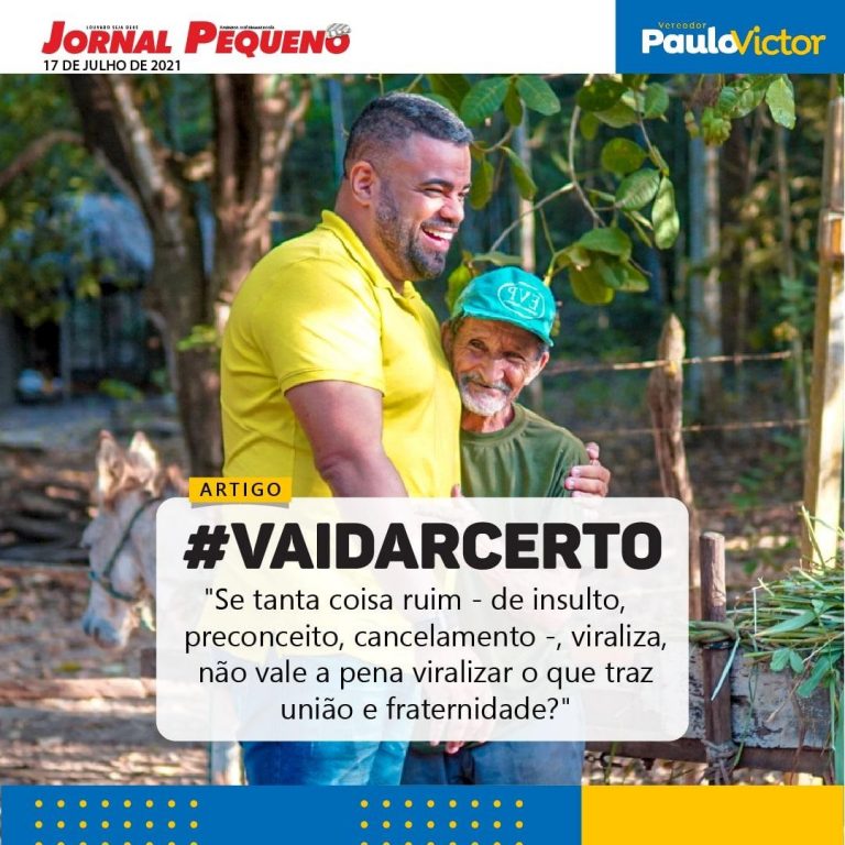 Vereador Paulo Victor conta a história por trás da campanha #vaidarcerto em São Luís