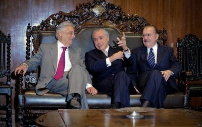 Sarney, FHC e Temer pregam diálogo e pacificação no Brasil