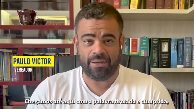 Em vídeo, Paulo Victor agradece apoio e diz que “união fez morada no coração de cada colega”