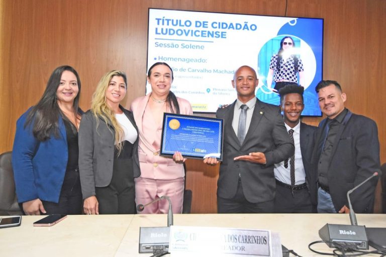 Câmara de São Luís concede cidadania honorária ao empresário e apresentador Cláudio Carvalho