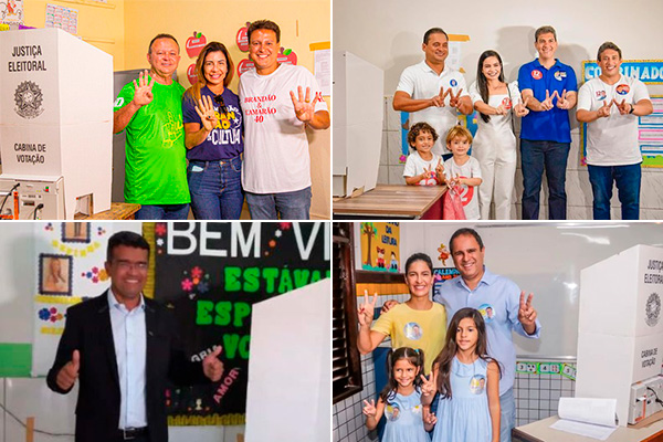 Candidatos votam e aguardam resultado do primeiro turno da eleição