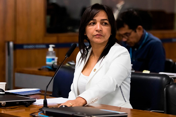 Eliziane Gama defende proposta que assegura piso da enfermagem