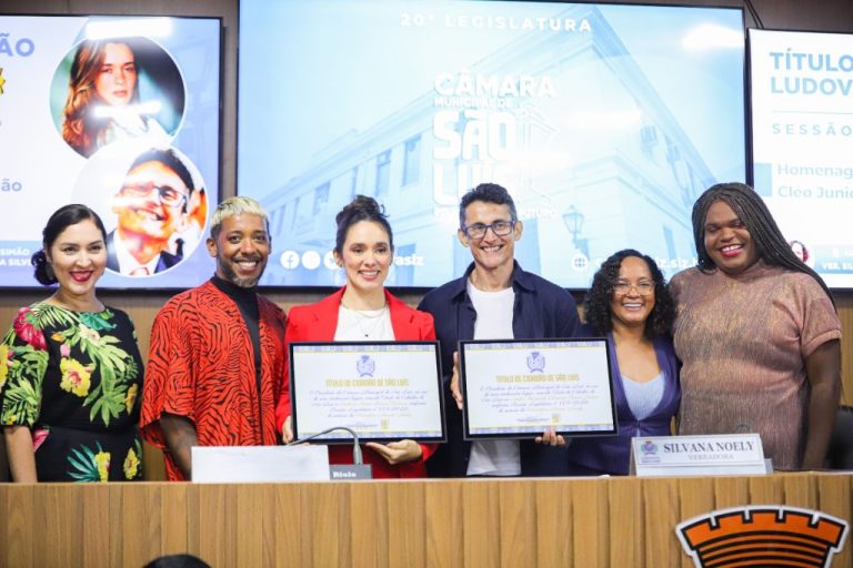 Áurea Maranhão e Cléo Júnior são homenageados com o título de Cidadão Ludovicense