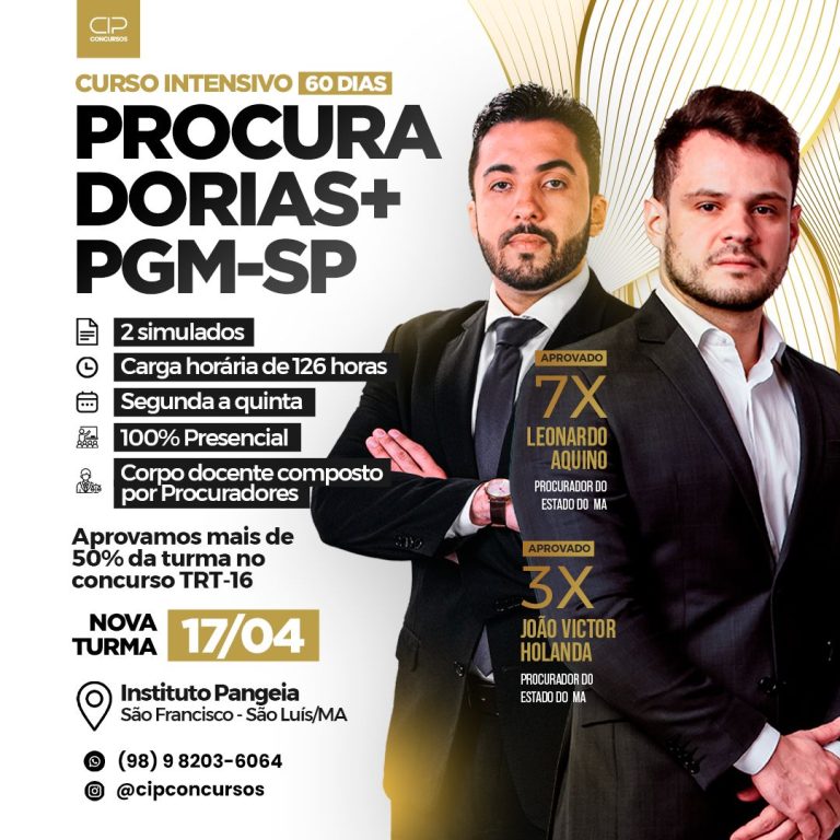 CIP abre inscrições para preparatório intensivo em concursos públicos