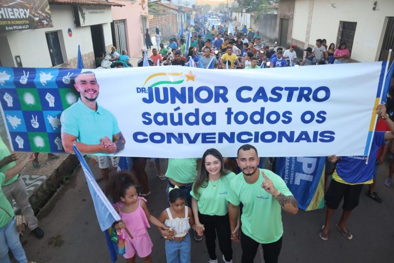 Júnior Castro mostra força ao oficializar candidatura a vereador com “arrastão” em Vargem Grande